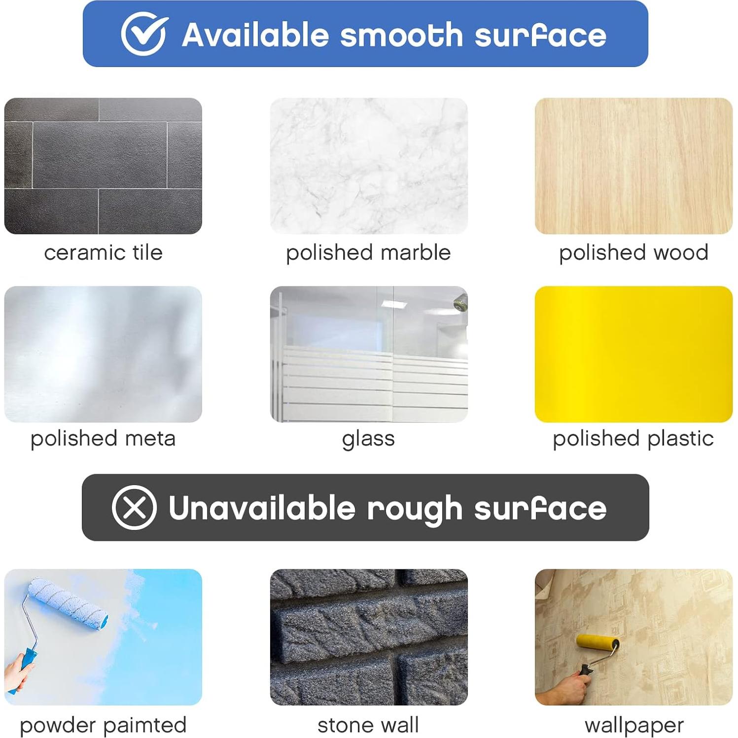 Ganchos de Adhesivo Tondiamo para Caddy de Ducha 6 Piezas