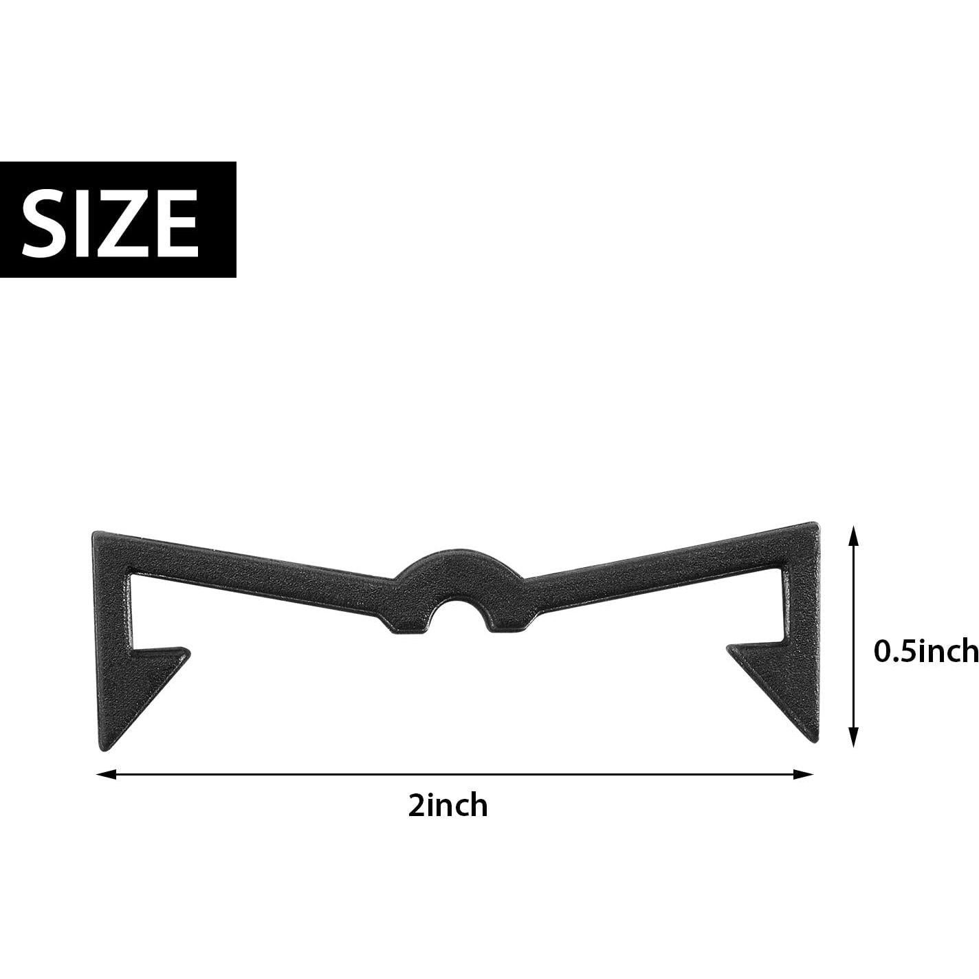 Bloques de Plástico Mudder para Ganchos de Tablero de Clavos - 100 Piezas