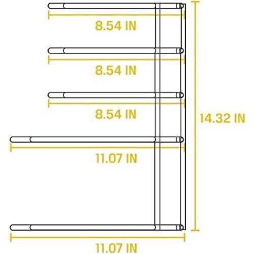 Organizador de Utensilios de Cocina Lodge de Acero 5 Niveles