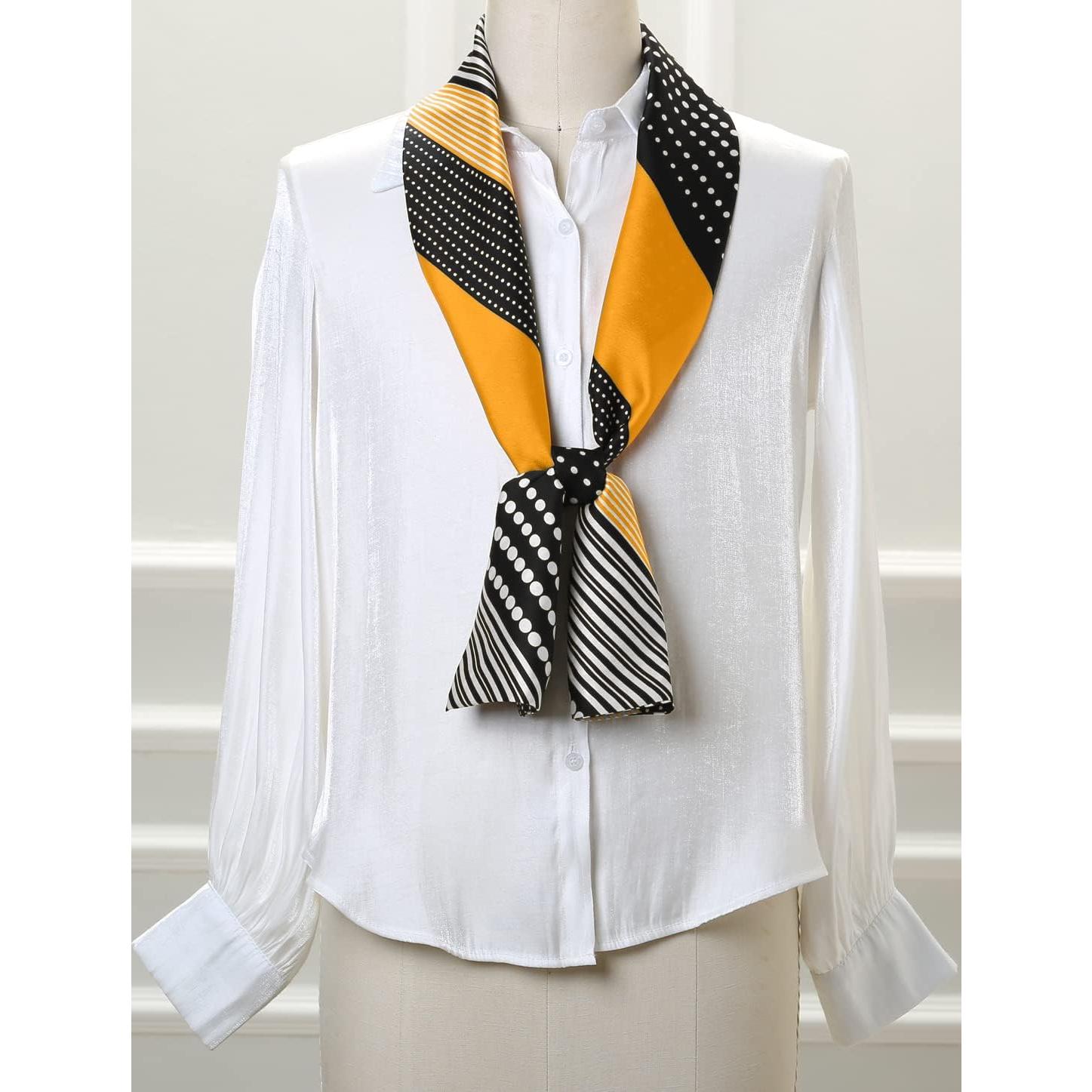 Bufanda Larga Estrecha Allegra K para Mujeres - 147x13 cm