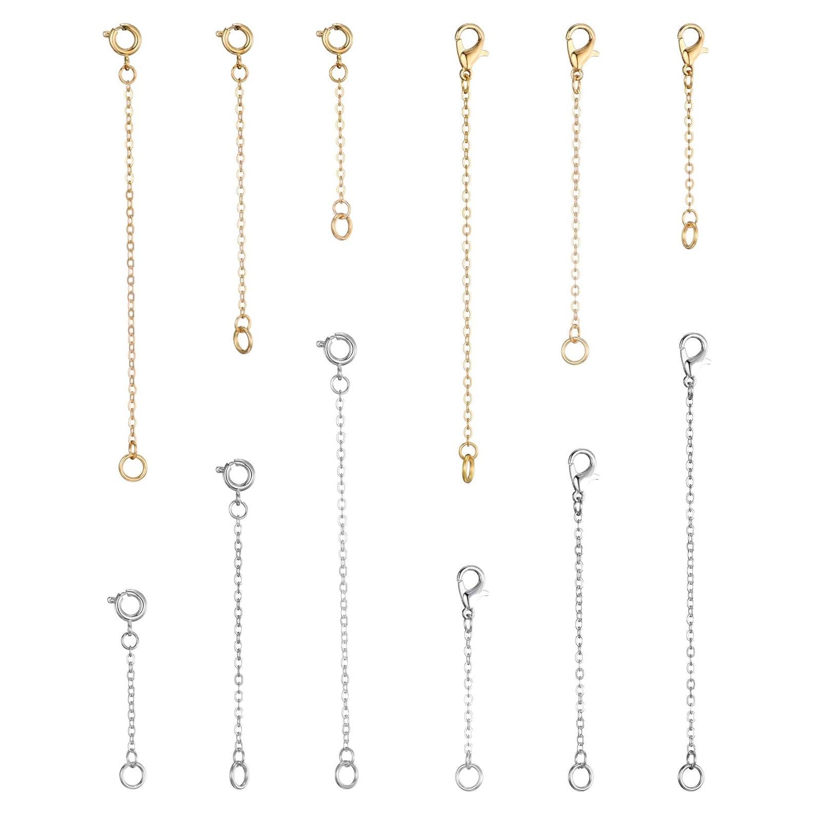 Extensores de Pulseras de Tobillo Softones 12-18 Pcs Oro Plata