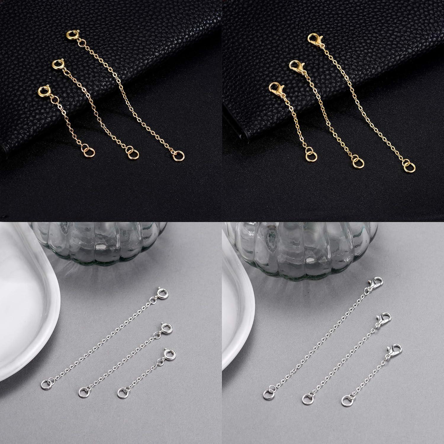 Extensores de Pulseras de Tobillo Softones 12-18 Pcs Oro Plata