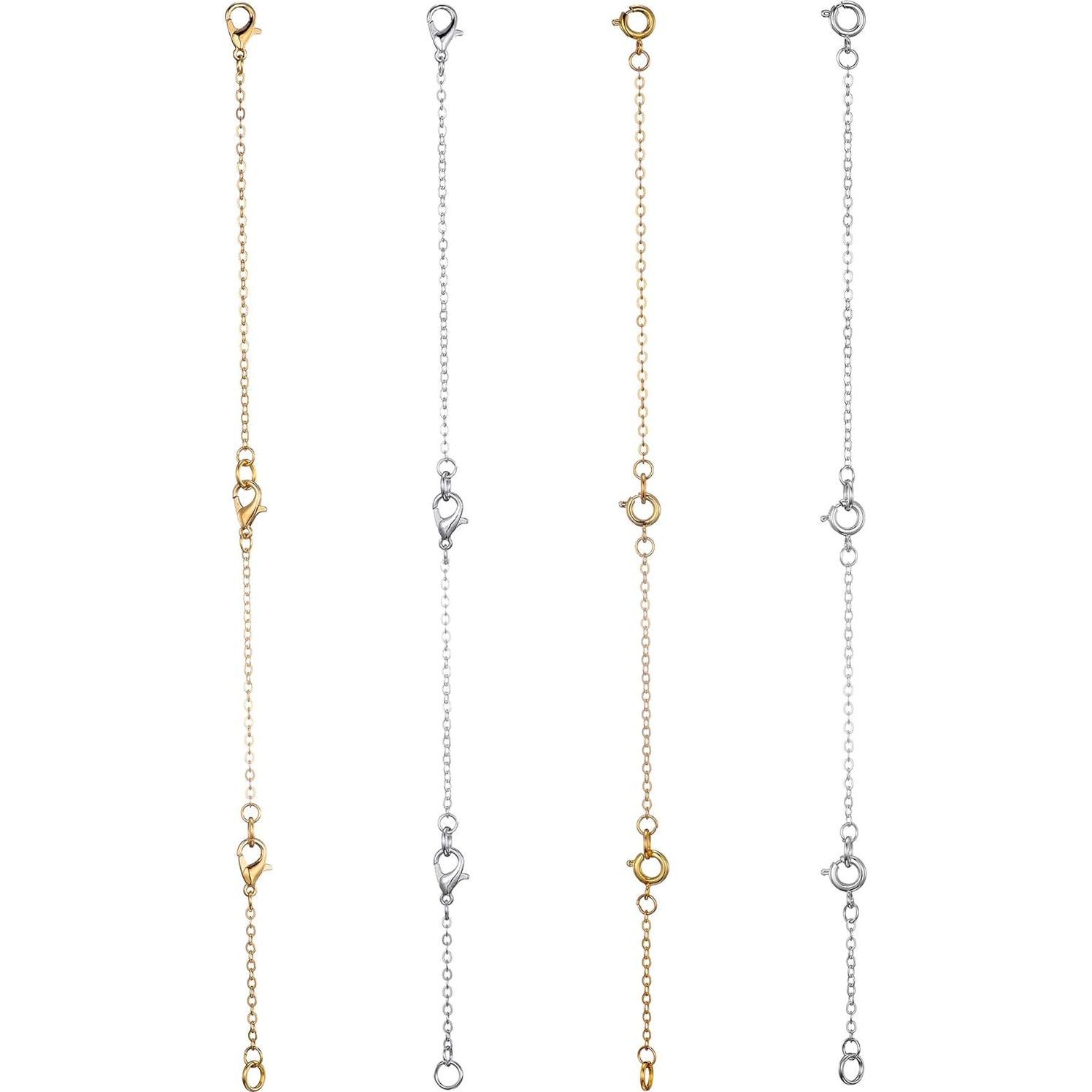 Extensores de Pulseras de Tobillo Softones 12-18 Pcs Oro Plata