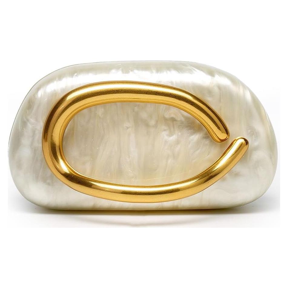 Bolso de Mano Beige para Mujeres Blinkgoo con Cadena