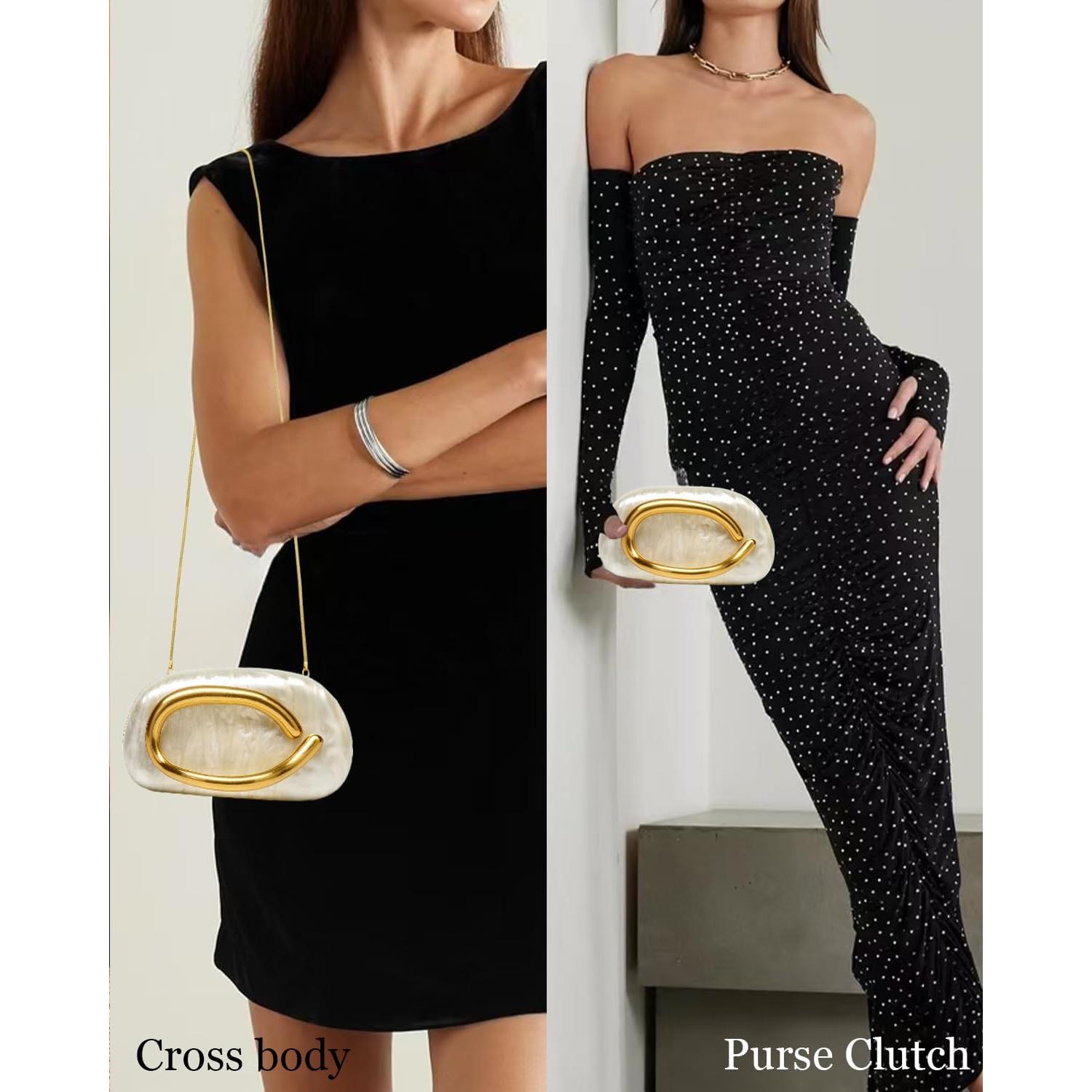 Bolso de Mano Beige para Mujeres Blinkgoo con Cadena