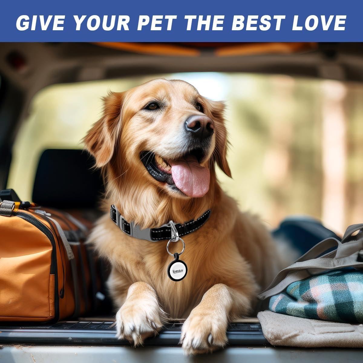 Etiqueta de Identificación Inteligente BARKBAY con QR - Negra