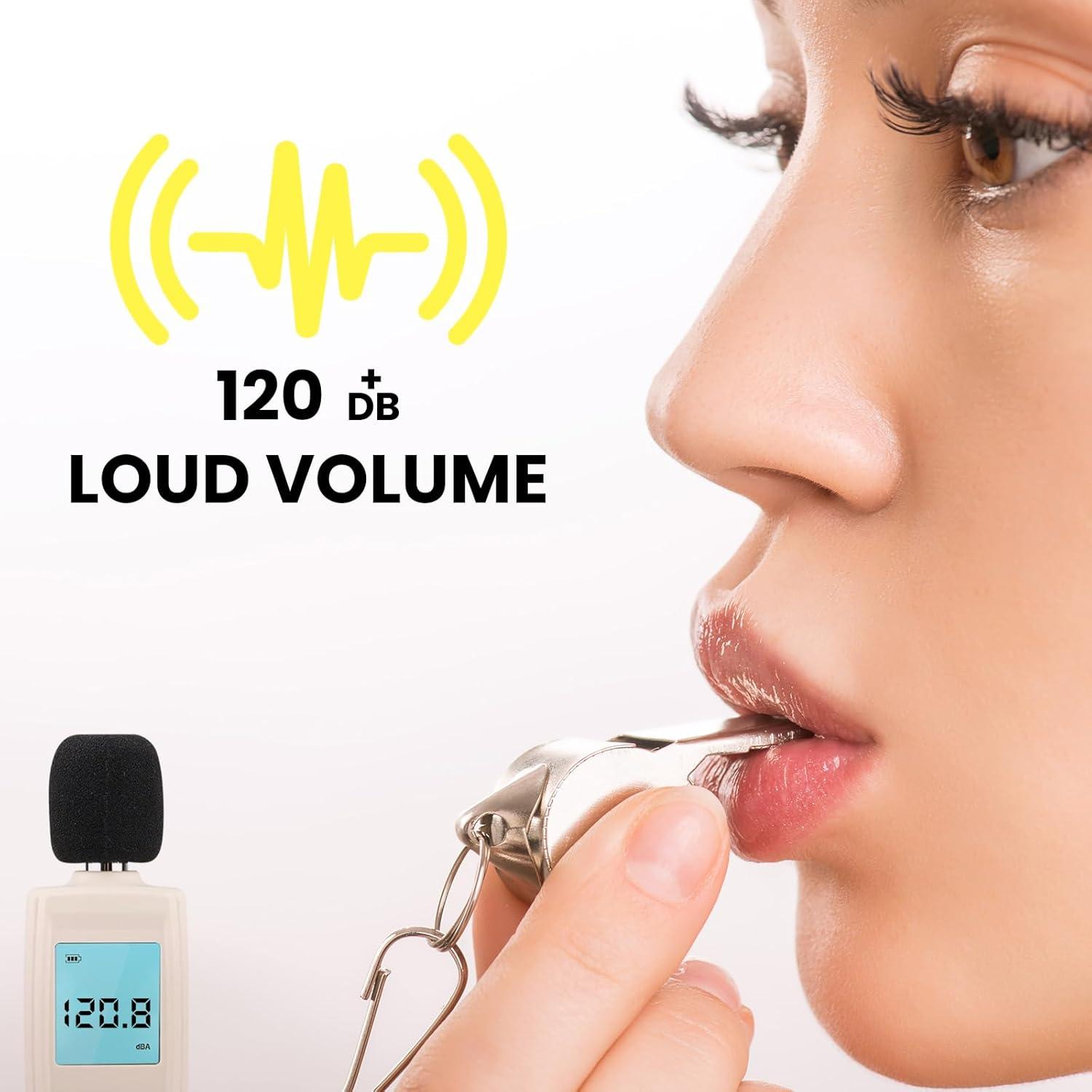 Silbatos Deportivos HONSNKS 4 Pcs Acero Inoxidable y Plástico