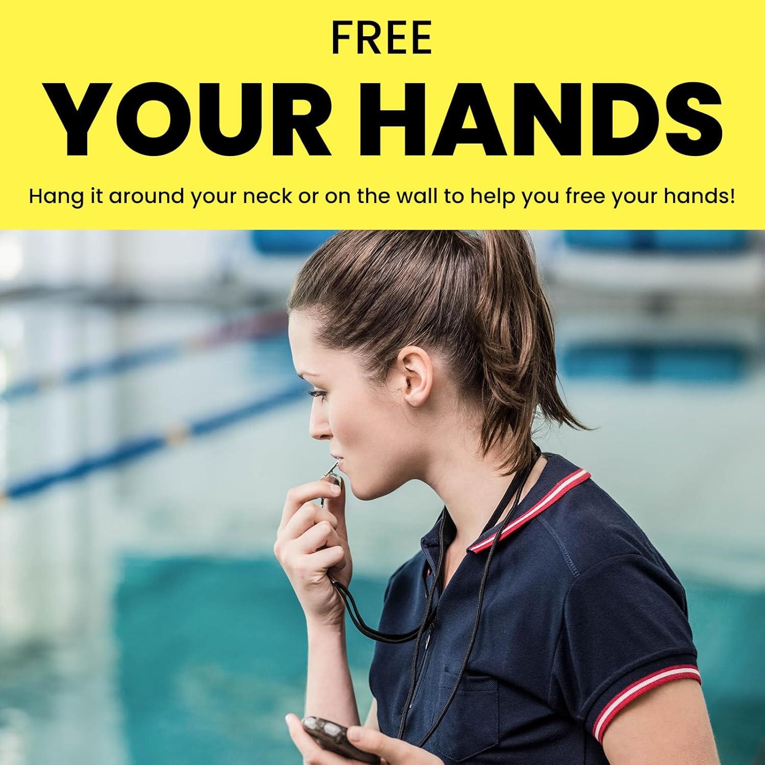 Silbatos Deportivos HONSNKS 4 Pcs Acero Inoxidable y Plástico