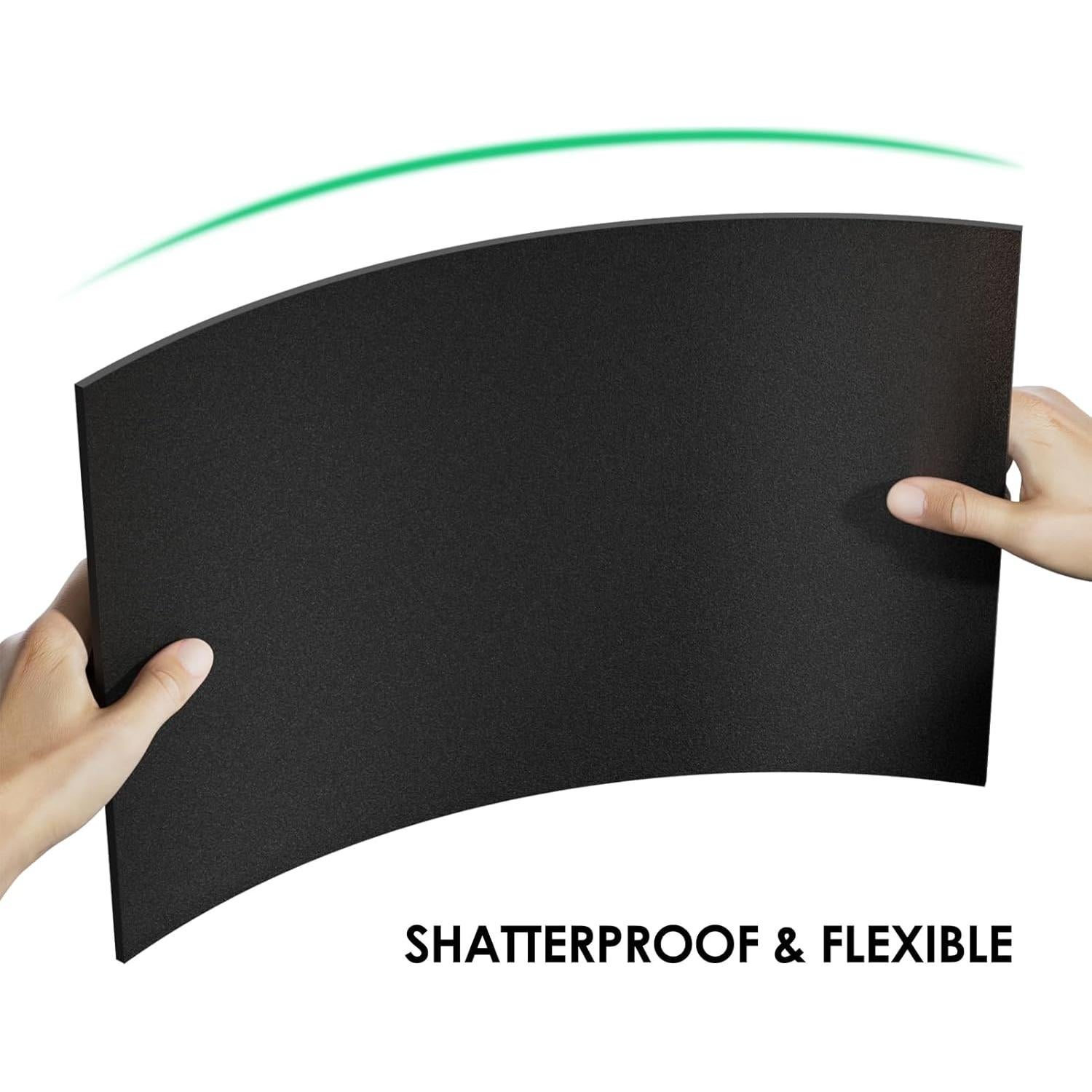 Hoja de Plástico ABS CREGEAR 3mm 30.5x20.3cm Negra para Manualidades