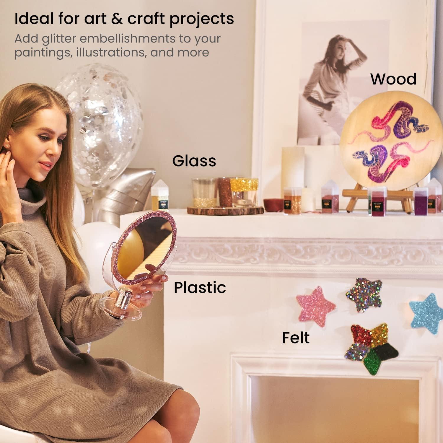 Set de Brillo Fino Arteza - 4 Colores para Manualidades 127.57 g