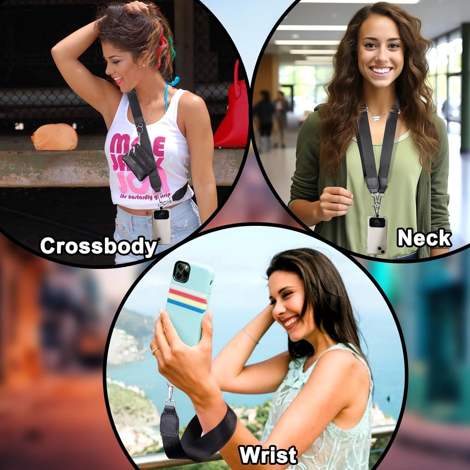 Correa Clip y Go XANGNIER para Teléfono con Cartera Negra