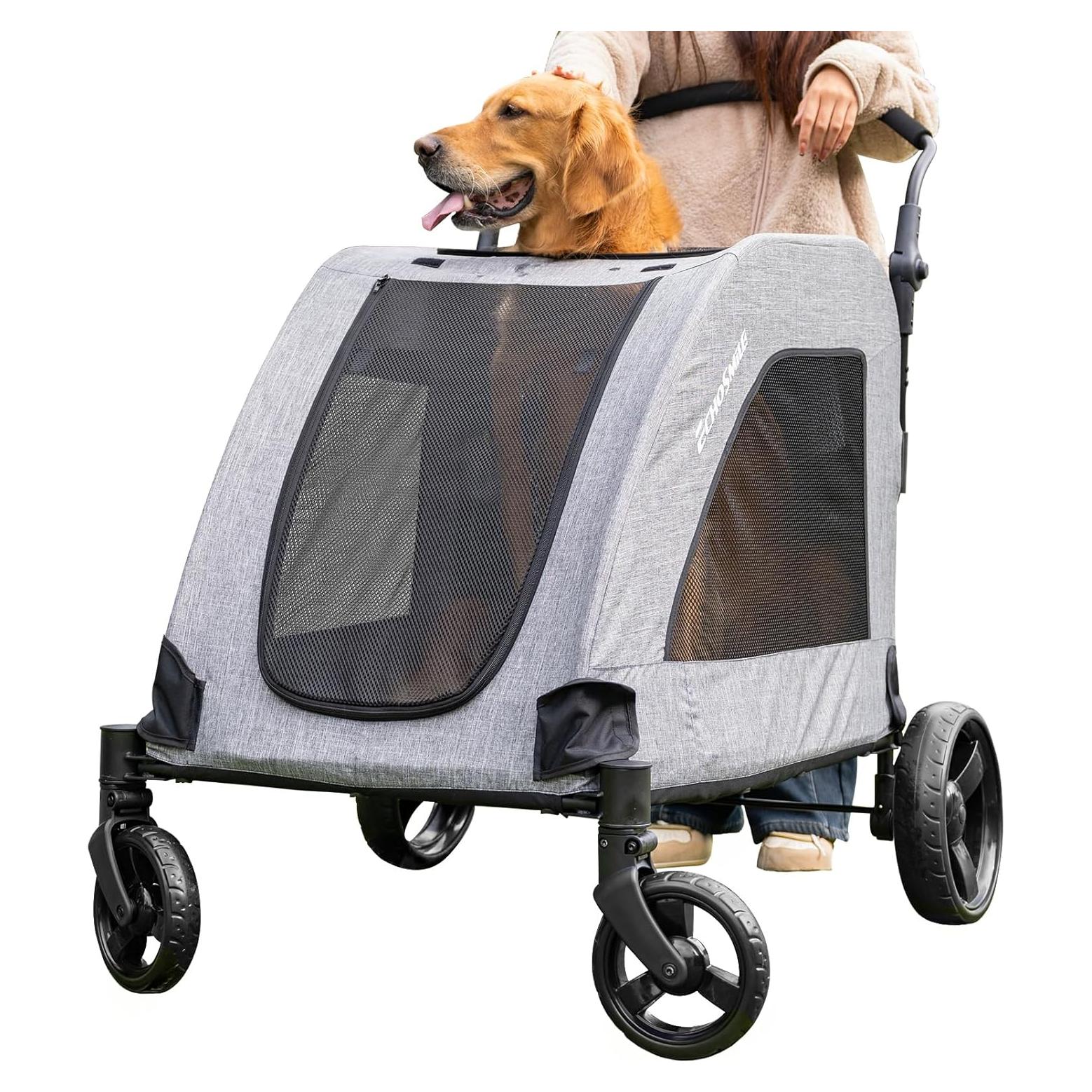 Carrito de Perro EchoSmile XL Plegable 72.57 kg Gris