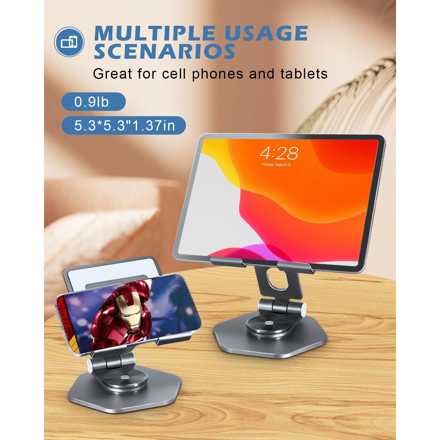 Soporte para Tablet SOJUNER SJ-H6 Plegable 360° Gris