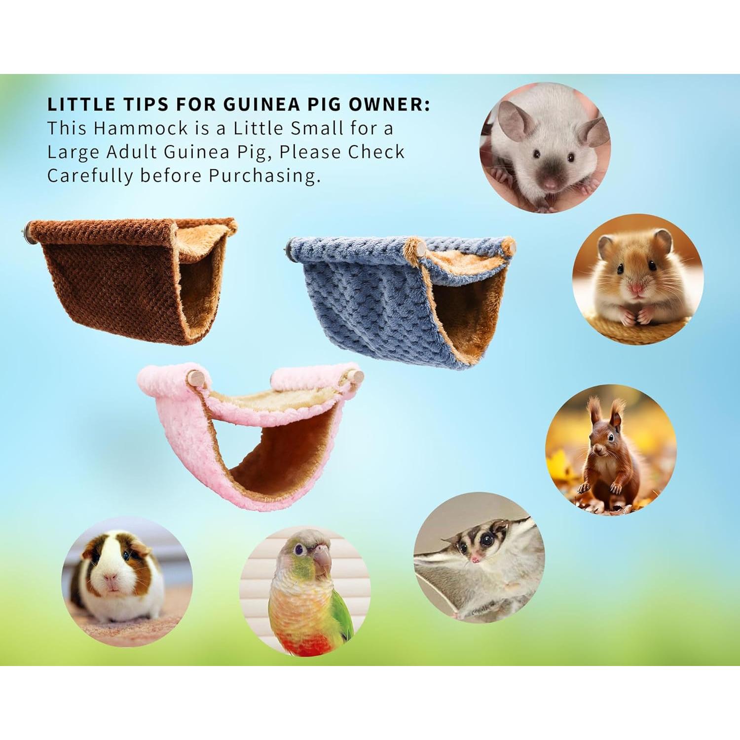 Hamaca para Ratas y Pequeñas Mascotas MinrzPet 30x25 cm