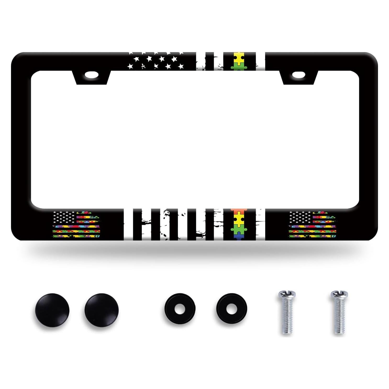 Marco de Placa de Licencia BRAGHRTED Acero Inoxidable 31x15 cm