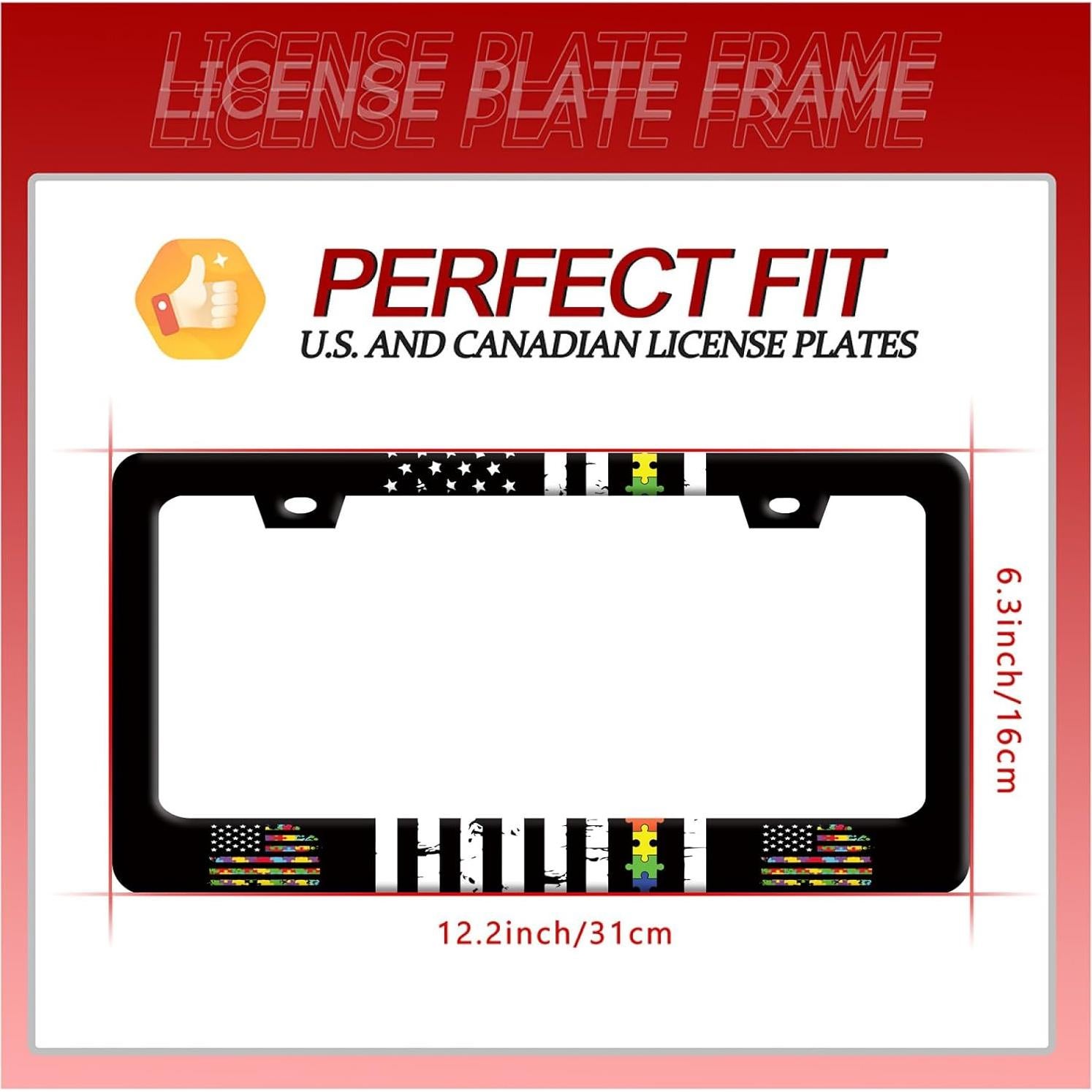 Marco de Placa de Licencia BRAGHRTED Acero Inoxidable 31x15 cm