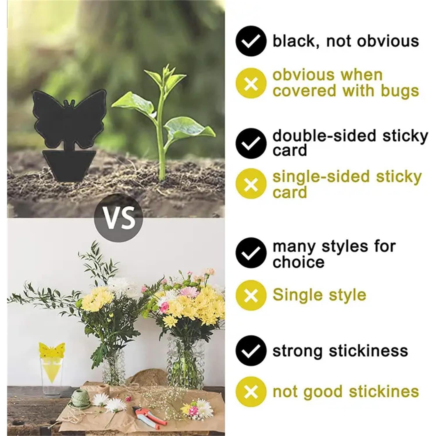 Trampas Adhesivas para Moscas y Mosquitos Springco - 50 Piezas