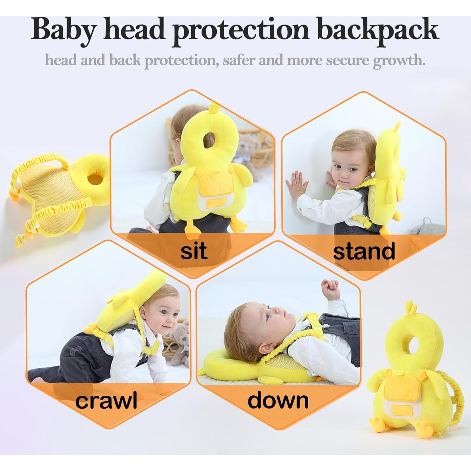 Mochila Protectora de Cabeza Bebé Genérico Pato-A Ajustable
