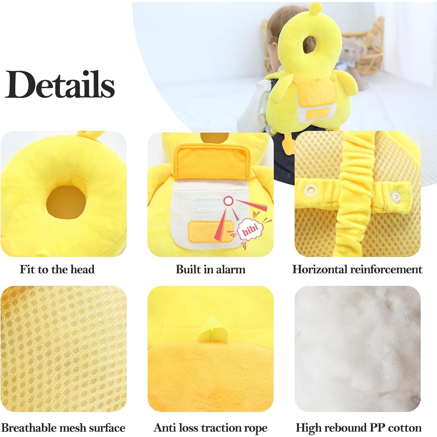 Mochila Protectora de Cabeza Bebé Genérico Pato-A Ajustable