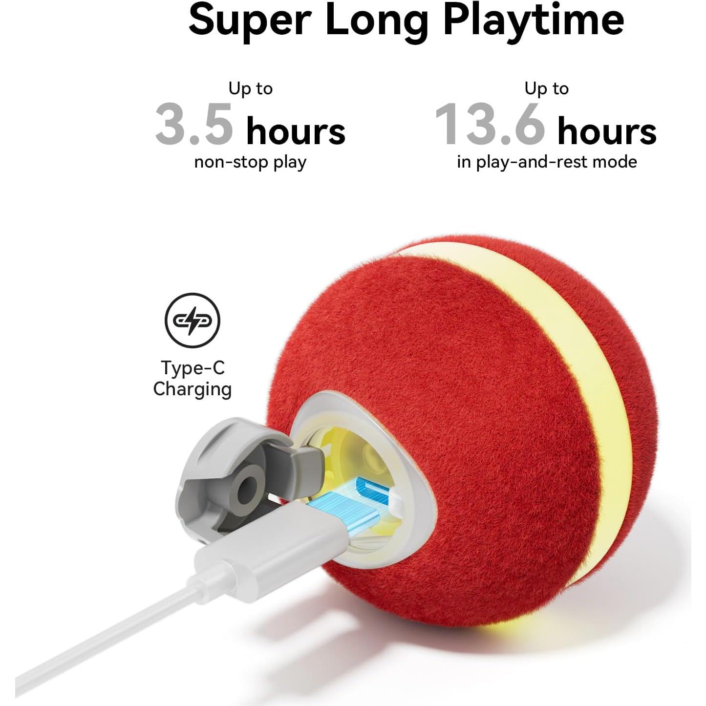 Bola Interactiva Cheerble M3 para Gatos con Luz y Modos