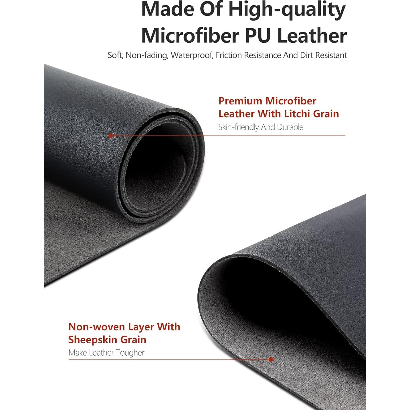 Tapete de Uñas Deciniee 60x40cm Microfibra PU Negro