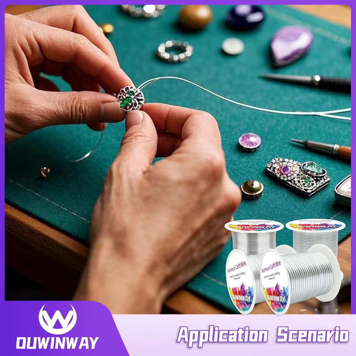 Alambre de Aluminio Semi Redondo Ouwinway 12 Gauge 17.07m