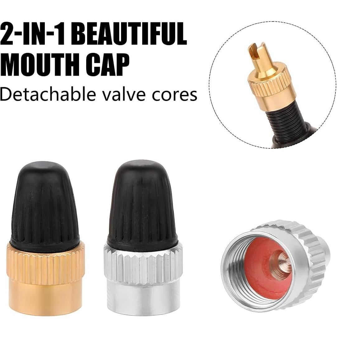 Tapones de Válvula de Neumático FALVFUN - 10 Piezas Bronce