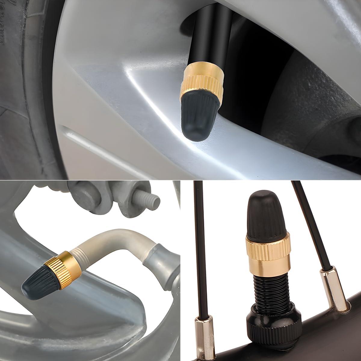 Tapones de Válvula de Neumático FALVFUN - 10 Piezas Bronce