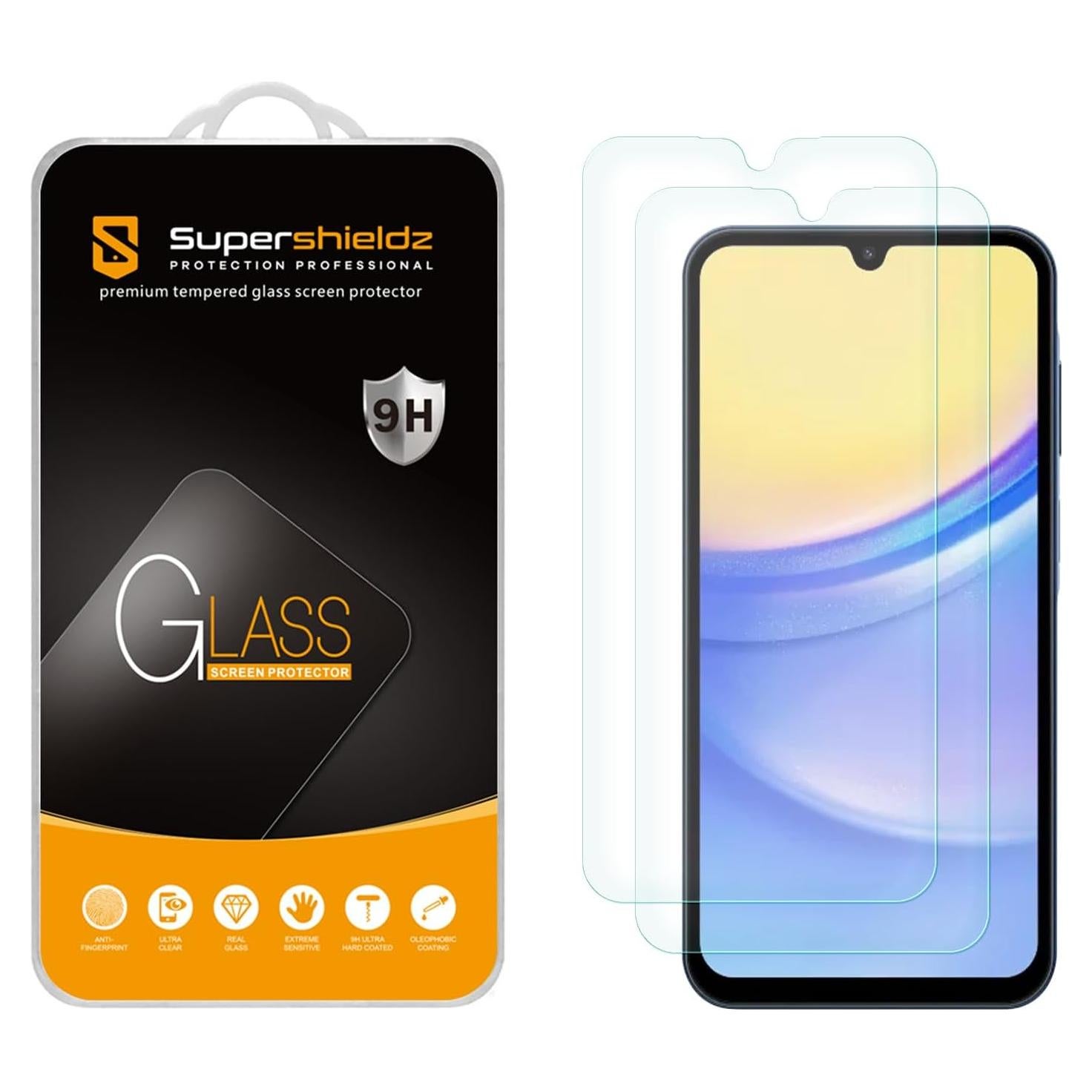 Protector de Pantalla Vidrio Templado Supershieldz para Samsung Galaxy A15 5G