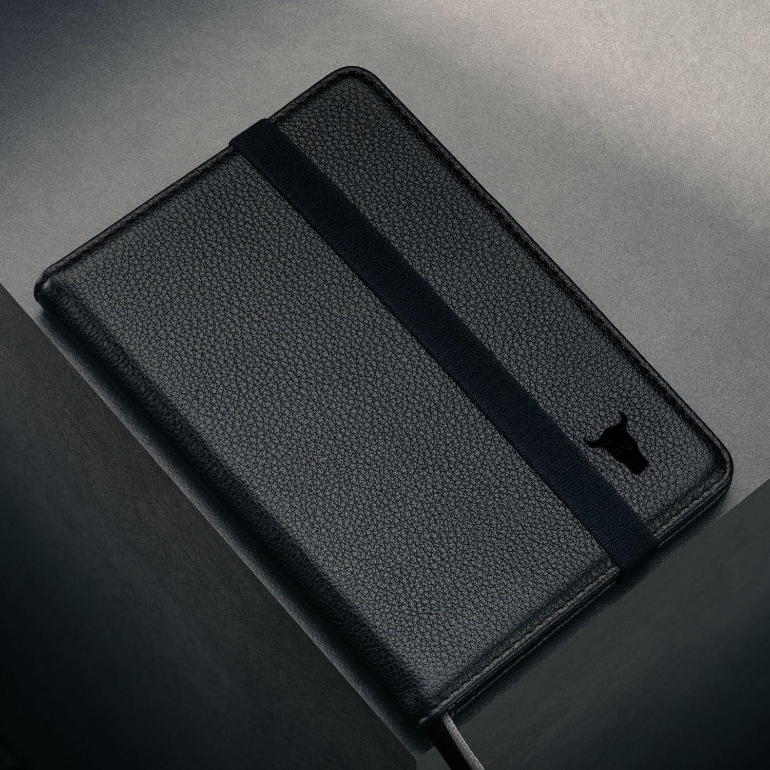 Portafolio TORRO de Cuero Genuino para Pasaporte - Negro