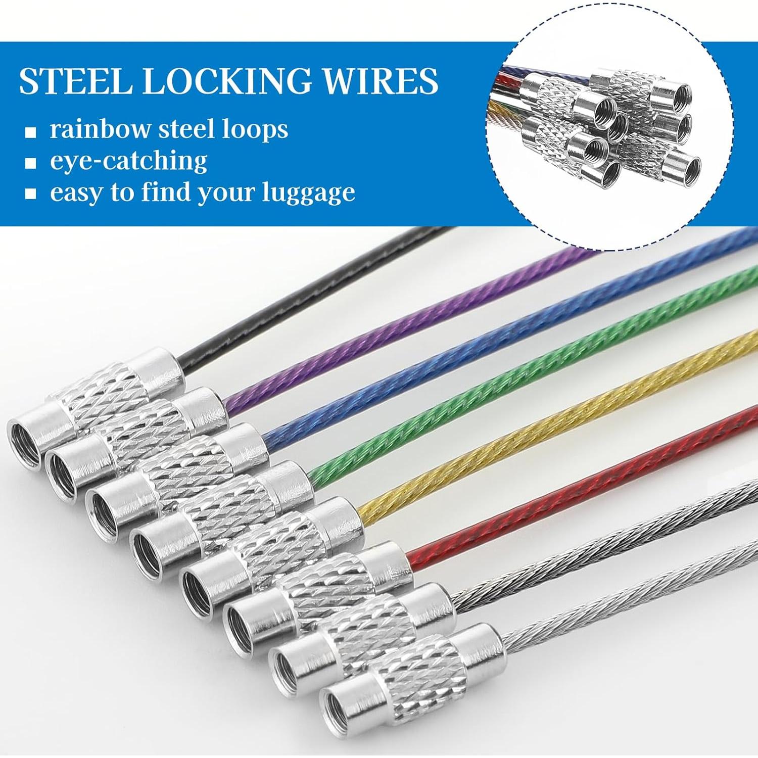 Woanger 24 Etiquetas de Equipaje Impermeables para Crucero 19x8.9cm