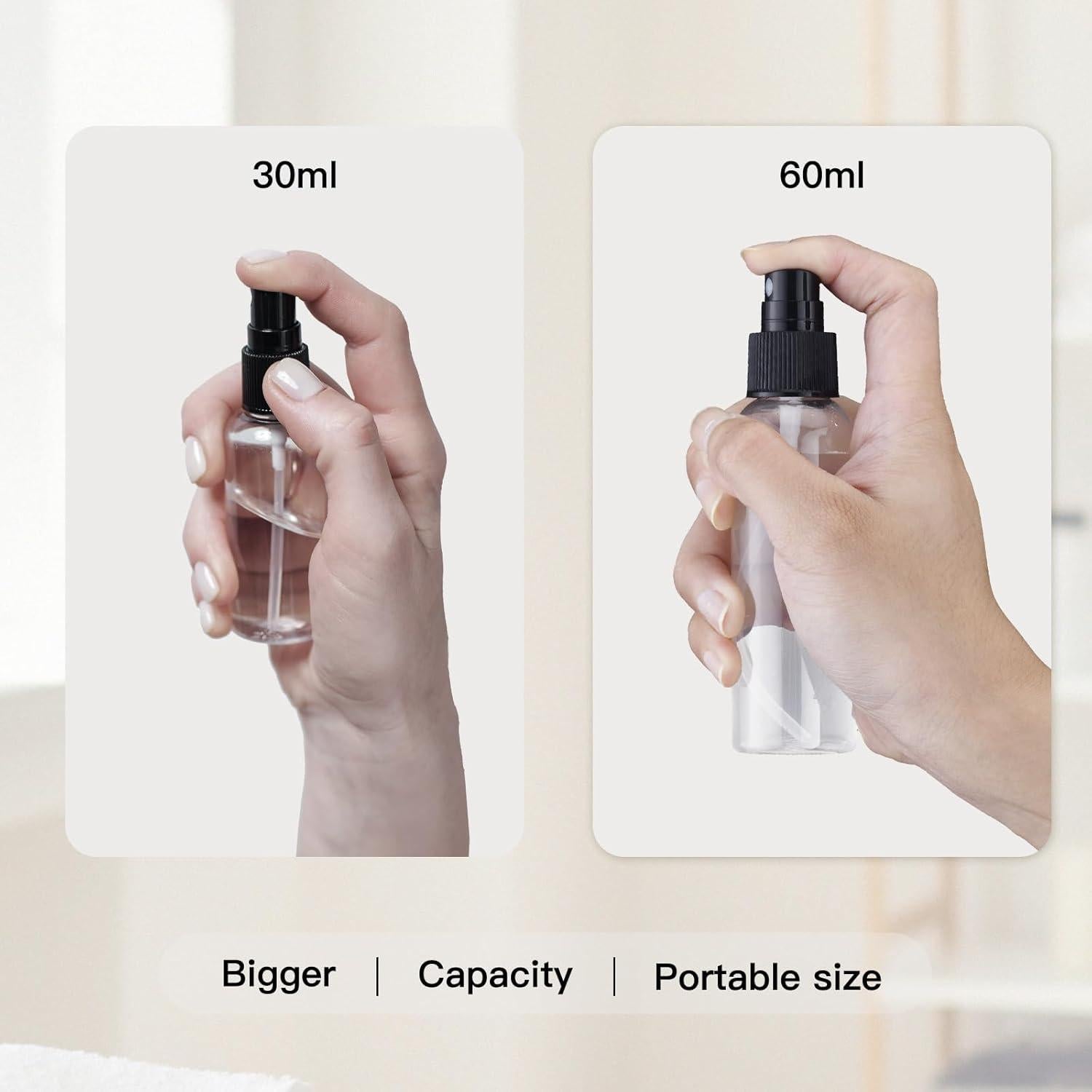 Botellas de Spray Pequeñas Lisapack 2oz (10 Paquete) - 60ml