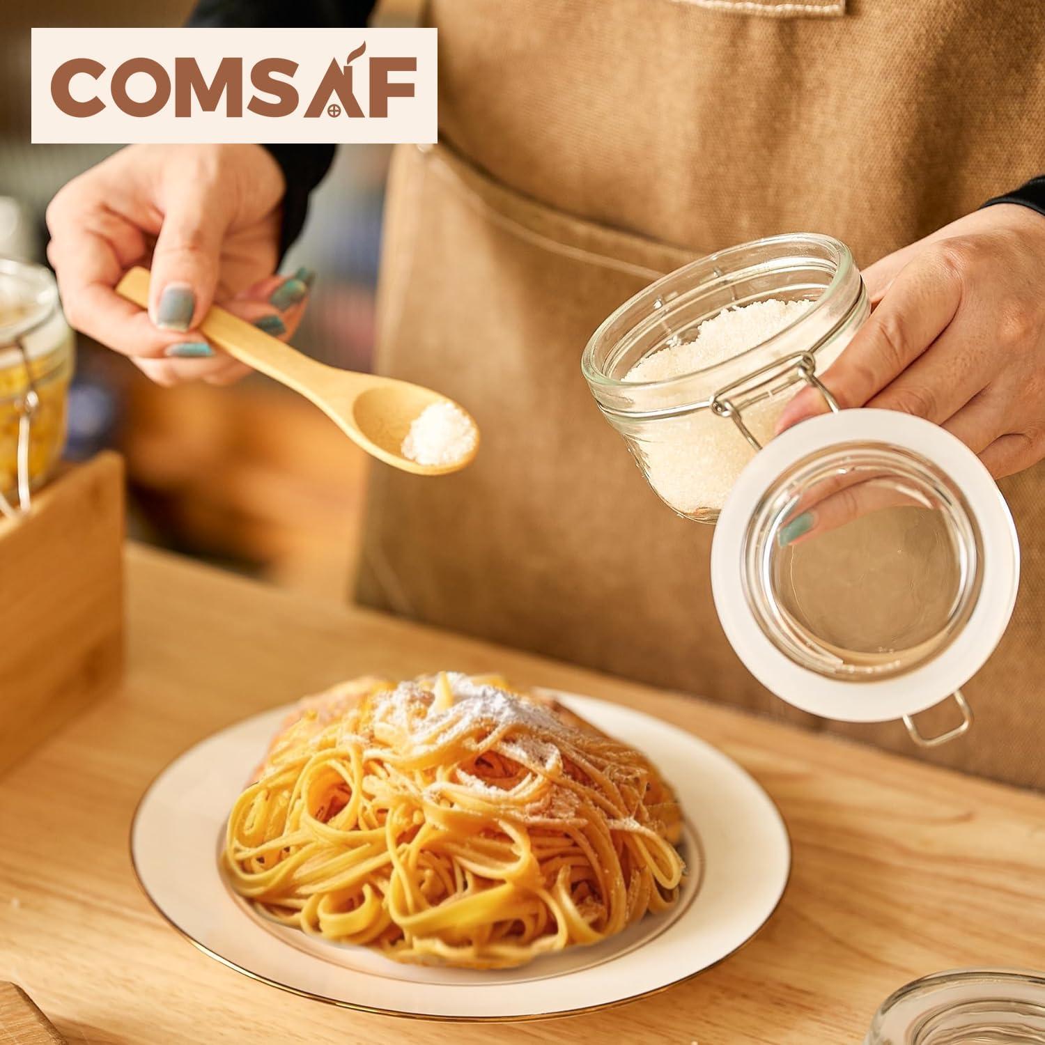 Tarros de Vidrio Herméticos ComSaf 113.4g Set de 6 Redondos