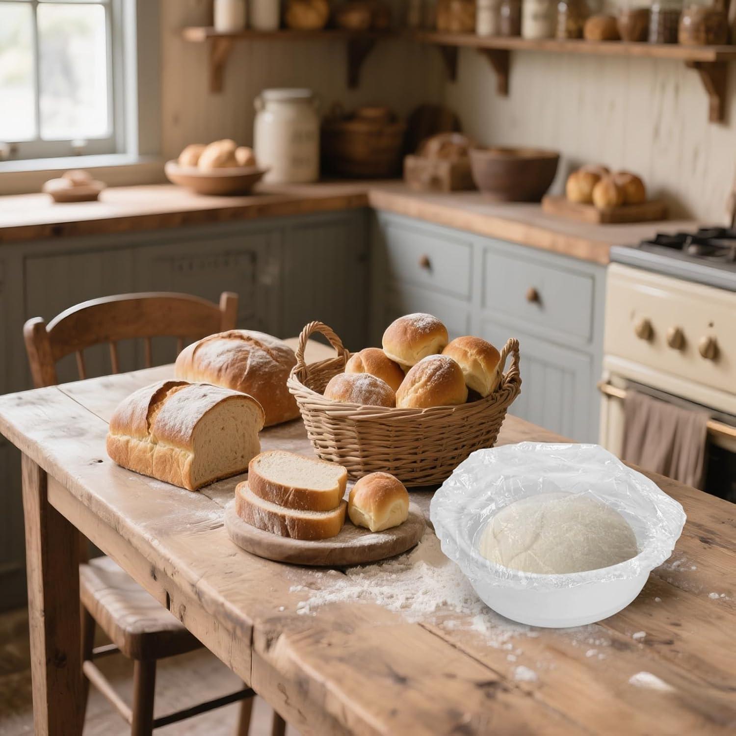 Cubiertas Plásticas Homelove 100pcs Elásticas para Tazones