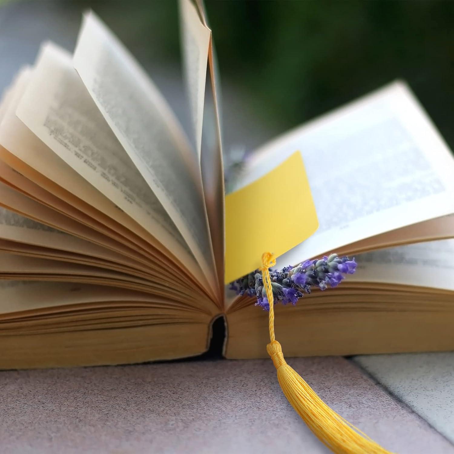 Marcadores de Papel Sinmoe 120 Pcs Coloridos con Borlas 4.8x14 cm