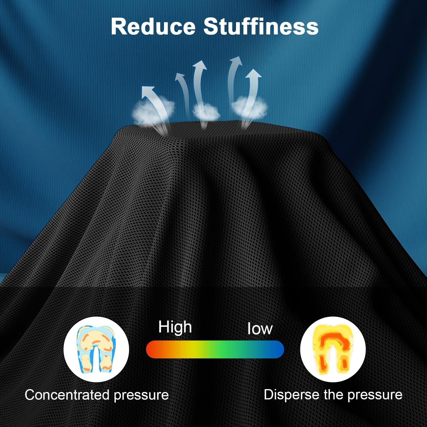 Cojín de Gel Rechale ZG0506 Antideslizante para Silla - Negro