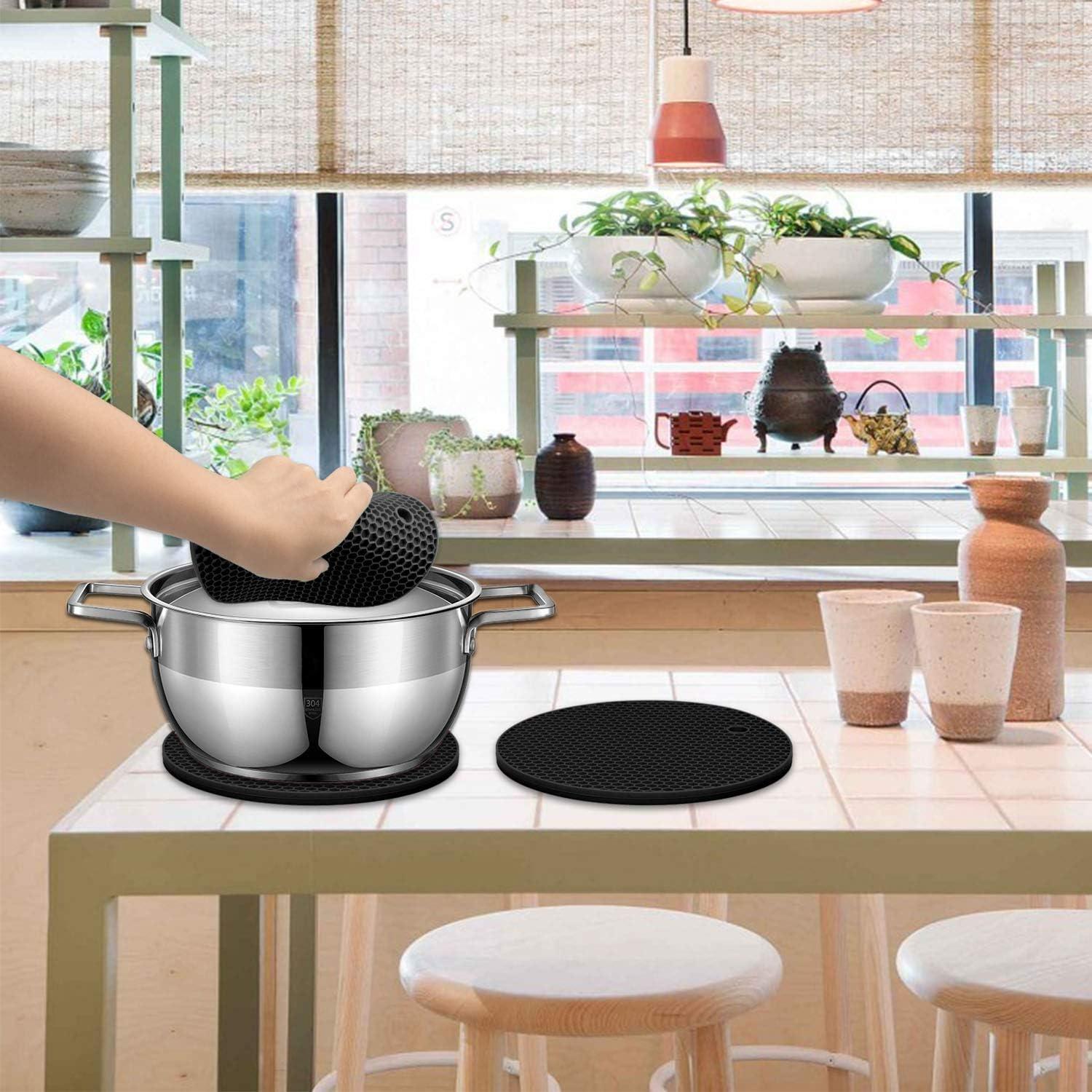 Trivetes de Silicona LogHog 2 Piezas Antideslizantes 17.78cm