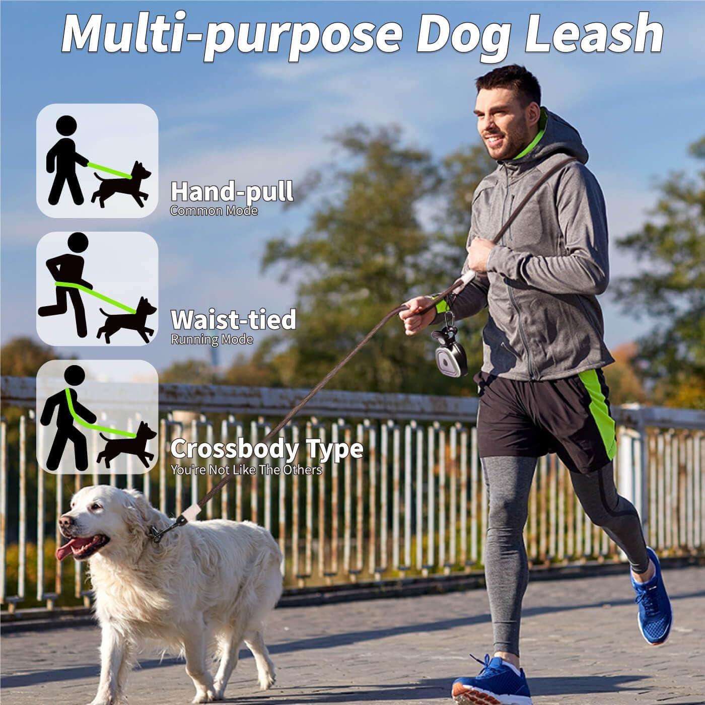 Correa para Perro 2-en-1 POTING Ajustable con Recogedor de Desechos