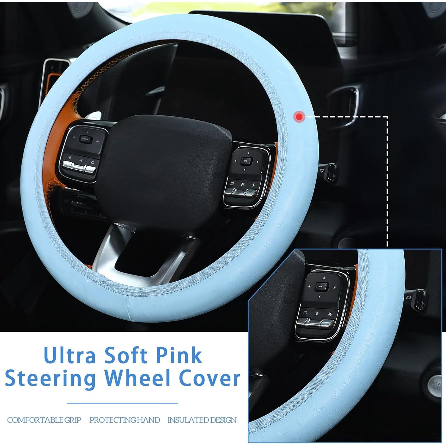 Conjunto de Accesorios para Automóvil Tallew 15 Piezas Rosa