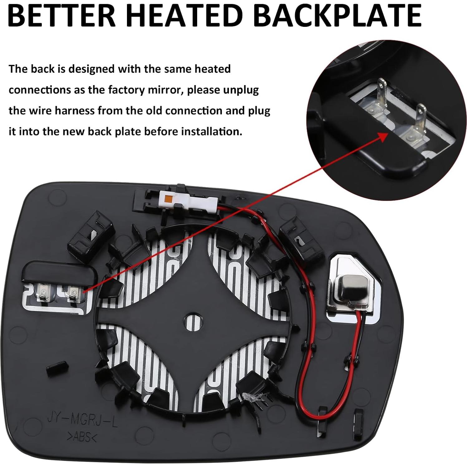 Cristal Espejo Lateral Izquierdo Ford Edge 2015-2021 con Calefacción