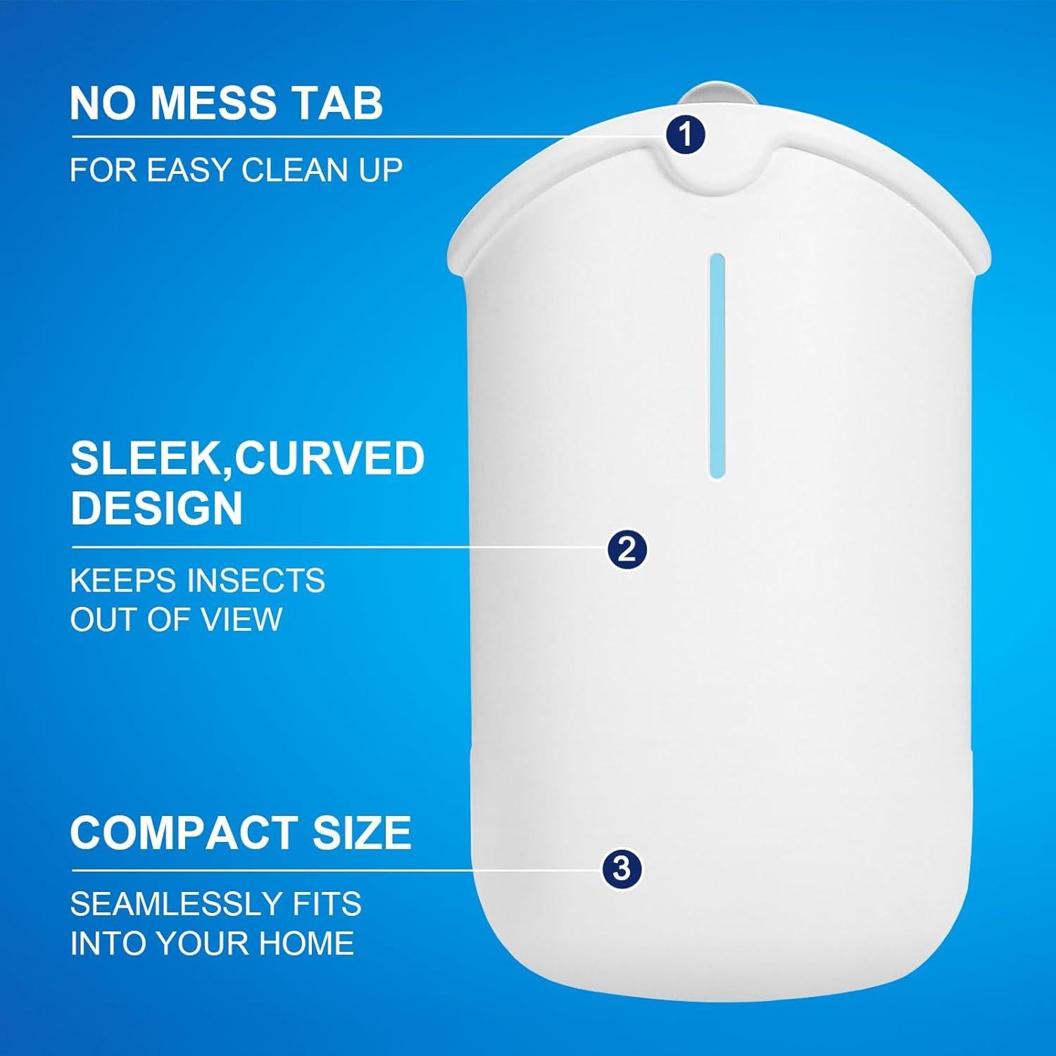 Trampa de Insectos Husaco - 2 Dispositivos y 2 Cartuchos - Captura Moscas y Mosquitos