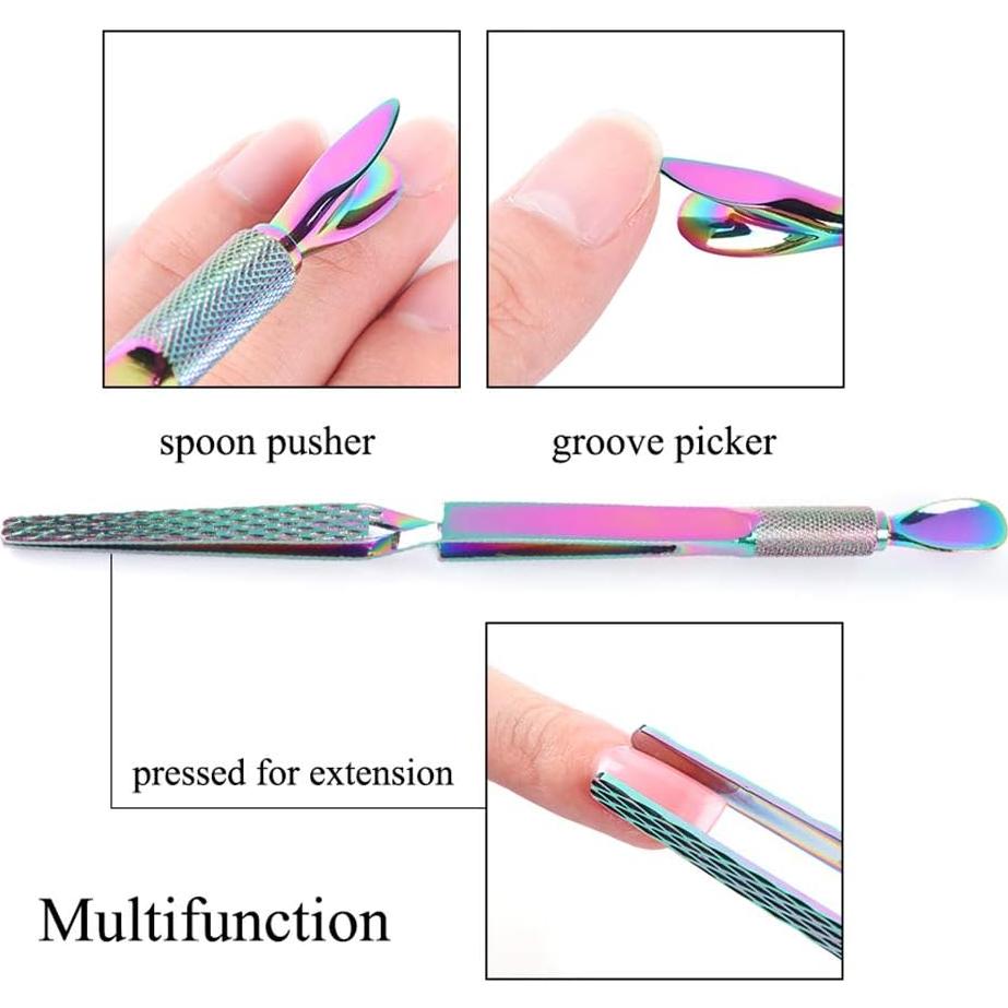 Pinzas de Acero Inoxidable WOKOTO para Uñas Acrílicas - Multifuncional