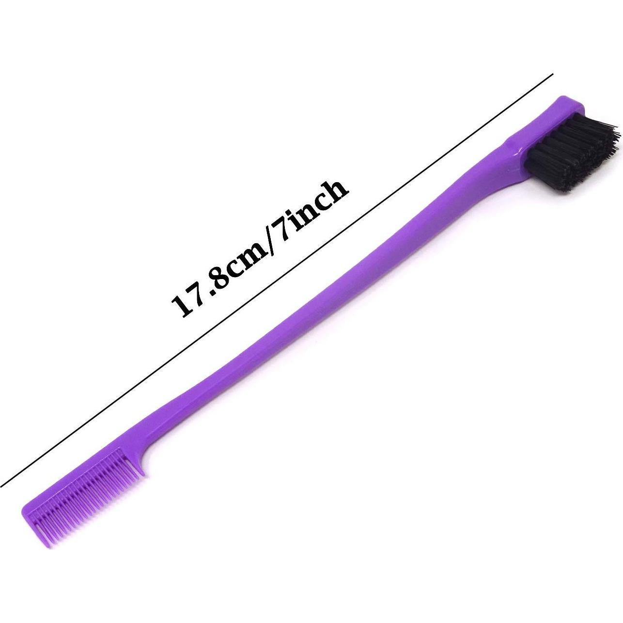 5 Cepillos de Bordes Doble Cara Honbay 17.8cm Púrpura