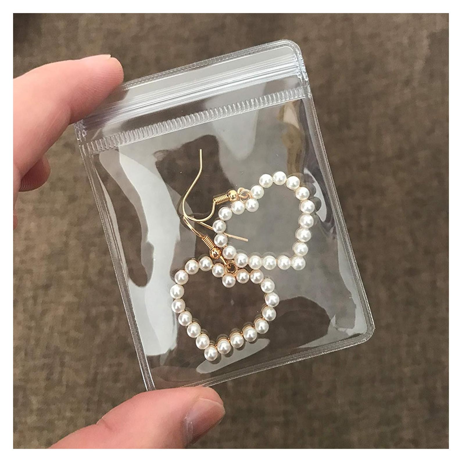 100 Bolsas de Joyería PVC SHORETO 6x8 cm Cierre Resellable