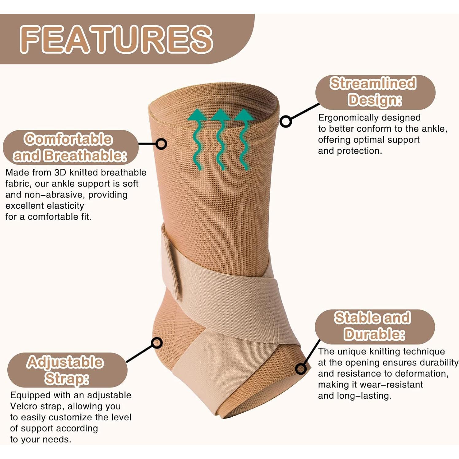 Férula de Tobillo para Niños Tarpop Beige Pequeña Ajustable