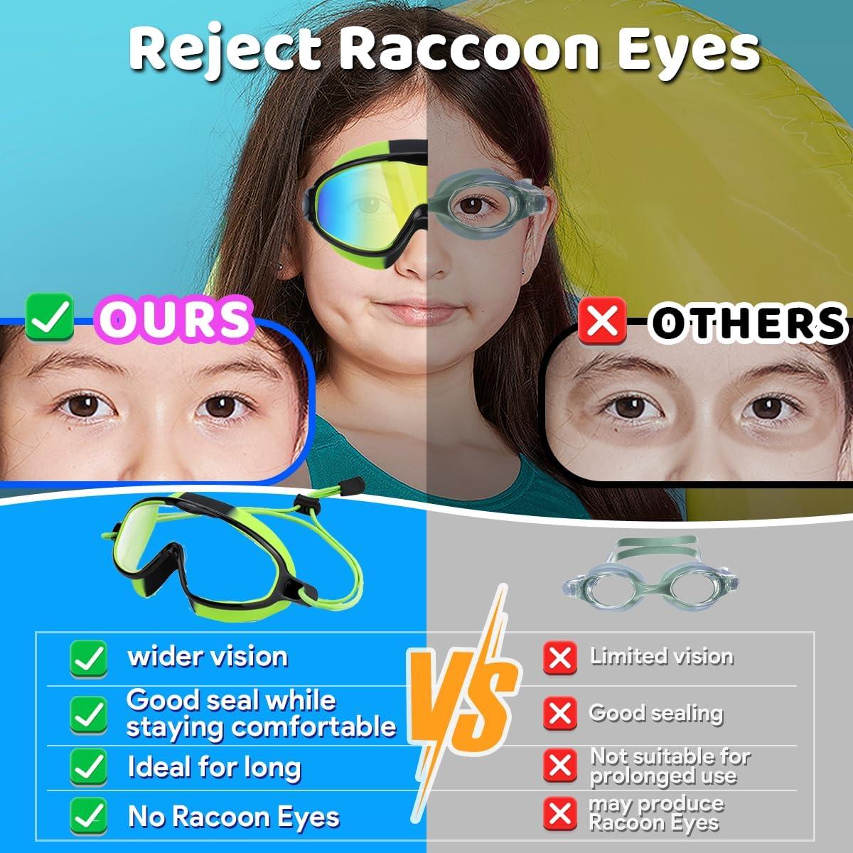 Gafas de natación Vvinca para niños 3-14 años antiempañante UV