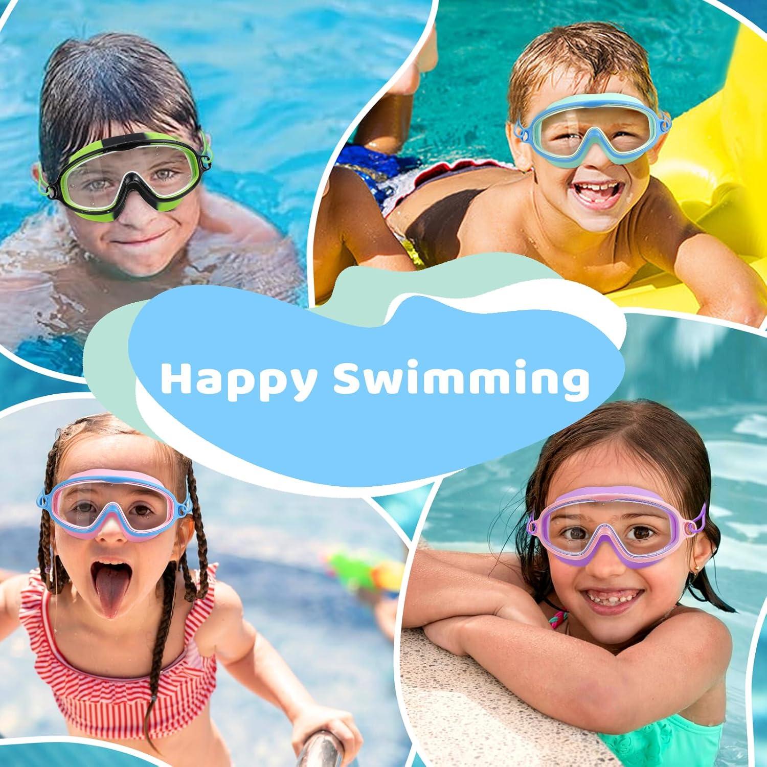 Gafas de natación Vvinca para niños 3-14 años antiempañante UV