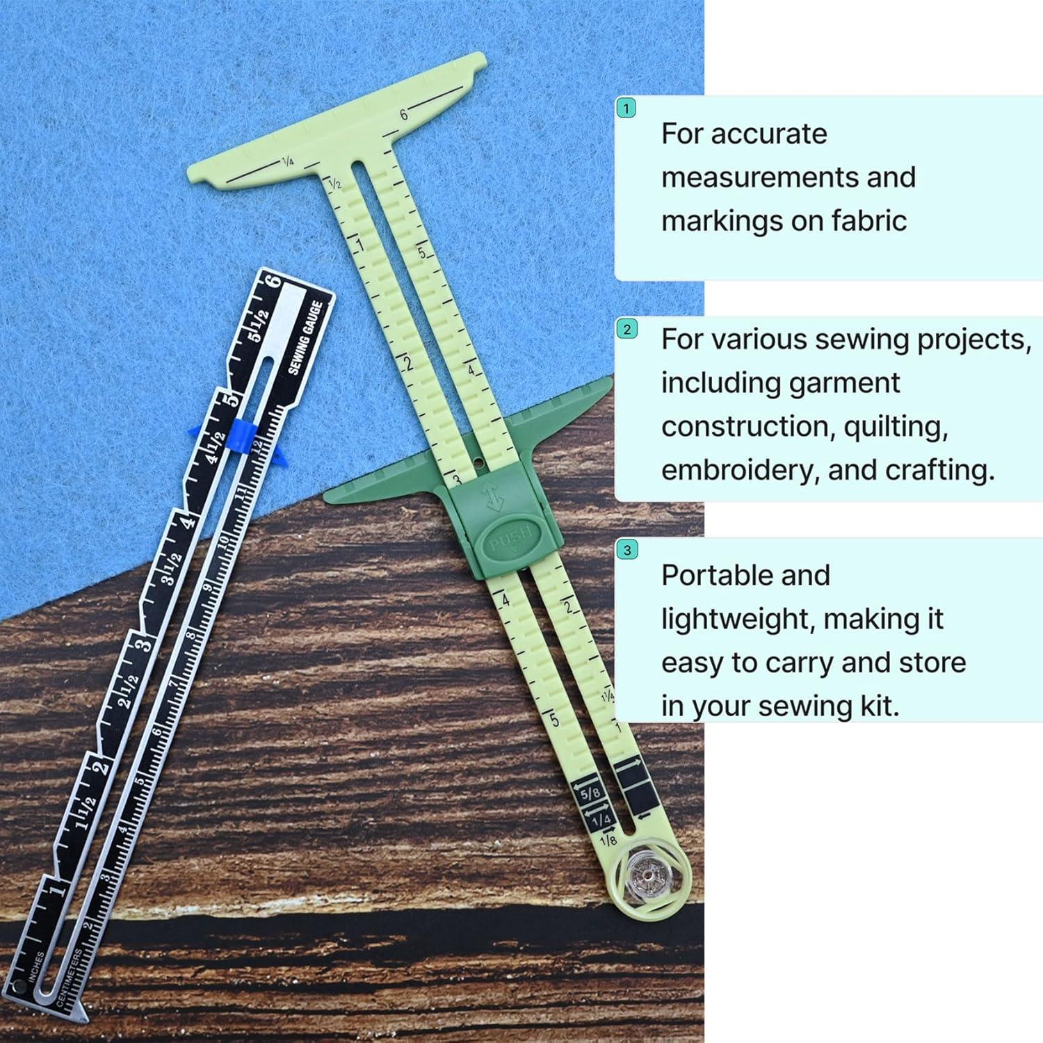 Juego de Herramientas de Medición de Costura LINXIAO 5-en-1