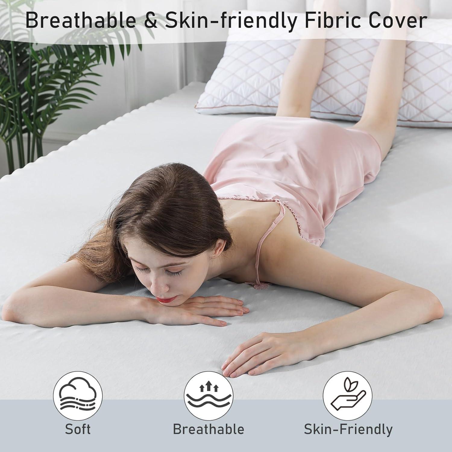 Colchón Viscoelástico Individual WhatsBedding EGTP Azul 2.60kg