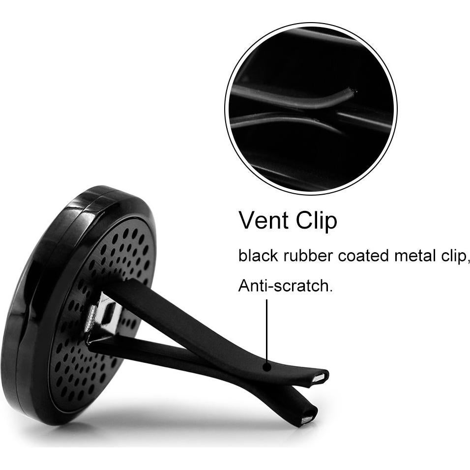 Difusor de Aceite Esencial RoyAroma 30mm Negro con Almohadillas